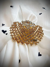 Load image into Gallery viewer, Mehika Gold Cz Stone Statement Ring
