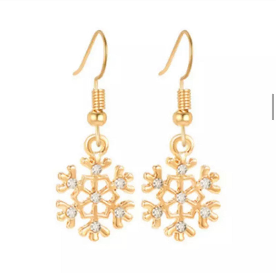 Christmas special snow flake  small Earrings Jewelry IDW