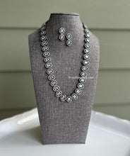 Load image into Gallery viewer, American diamond victorian polish single layer cz  Necklace set
