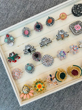 Load image into Gallery viewer, Rings Lovers !!! American diamond German silver mix collection of ring 2

