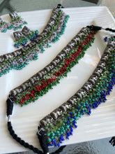 Load image into Gallery viewer, Elephant German silver lookalike Choker necklace set
