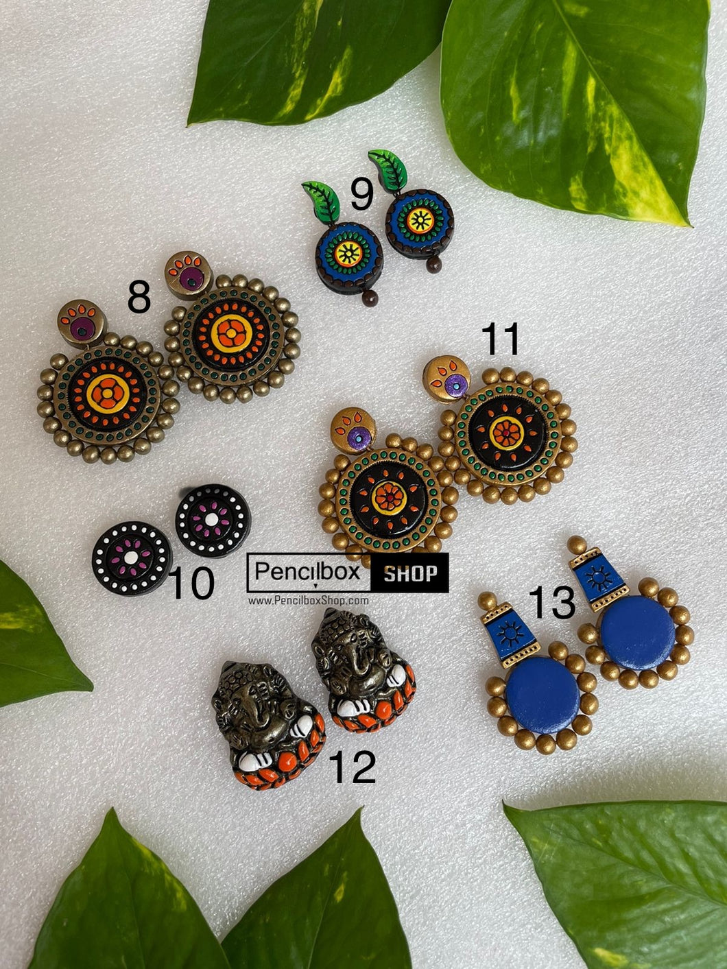 Handmade Terracotta Natural Clay Earrings
