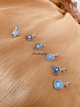 Load image into Gallery viewer, Silver Finish-Stone studded non pierced nose pin
