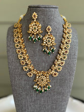 Load image into Gallery viewer, Multicolor Peacock Flower Hanging Drops Necklace set
