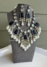 Load image into Gallery viewer, Ruhi Premium Statement Designer Uncut kundan Polki Pearl Necklace set
