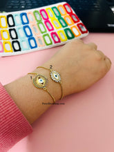 Load image into Gallery viewer, Evil eye Rhinestone Multicolor tennis Bracelets for women IDW
